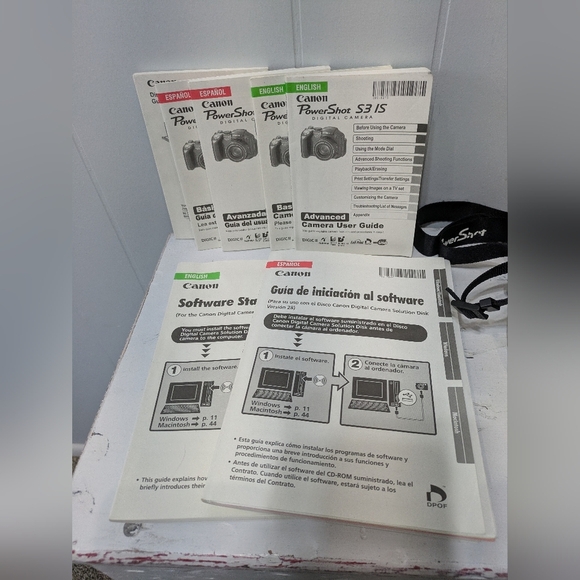 Canon PowerShot S3 IS 6.0 MP Bundle with Memory Card Case Instruction Booklets - Picture 4 of 11